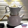 ست کتری و قوری دافی مدل لعابی