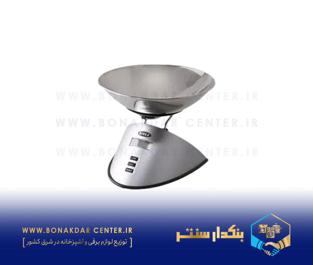 ترازوی استیل نقره ای مثلثی ریور مدل 4052