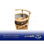 سبد سیب زمینی و پیاز 2طبقه چوبی توری گرد ریور مدل 3914