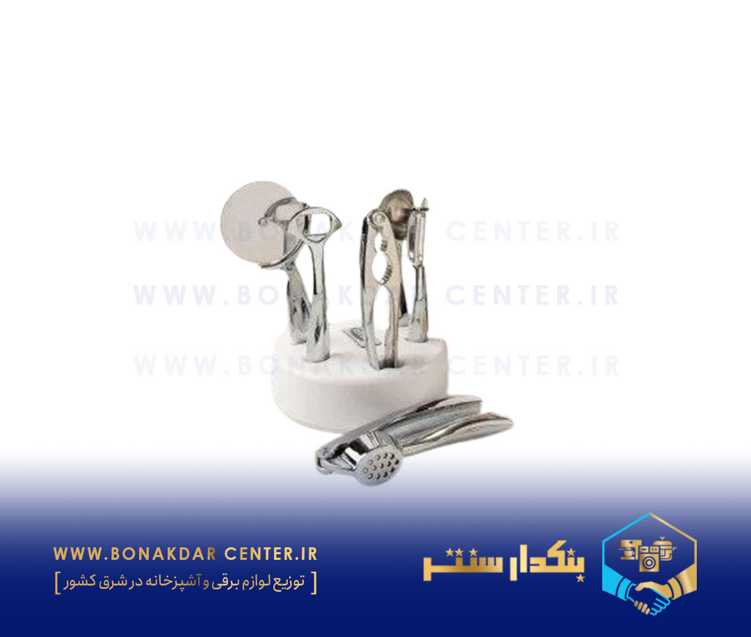 ست ابزار 7پارچه آبکاری پایه سفید ریور مدل 8501