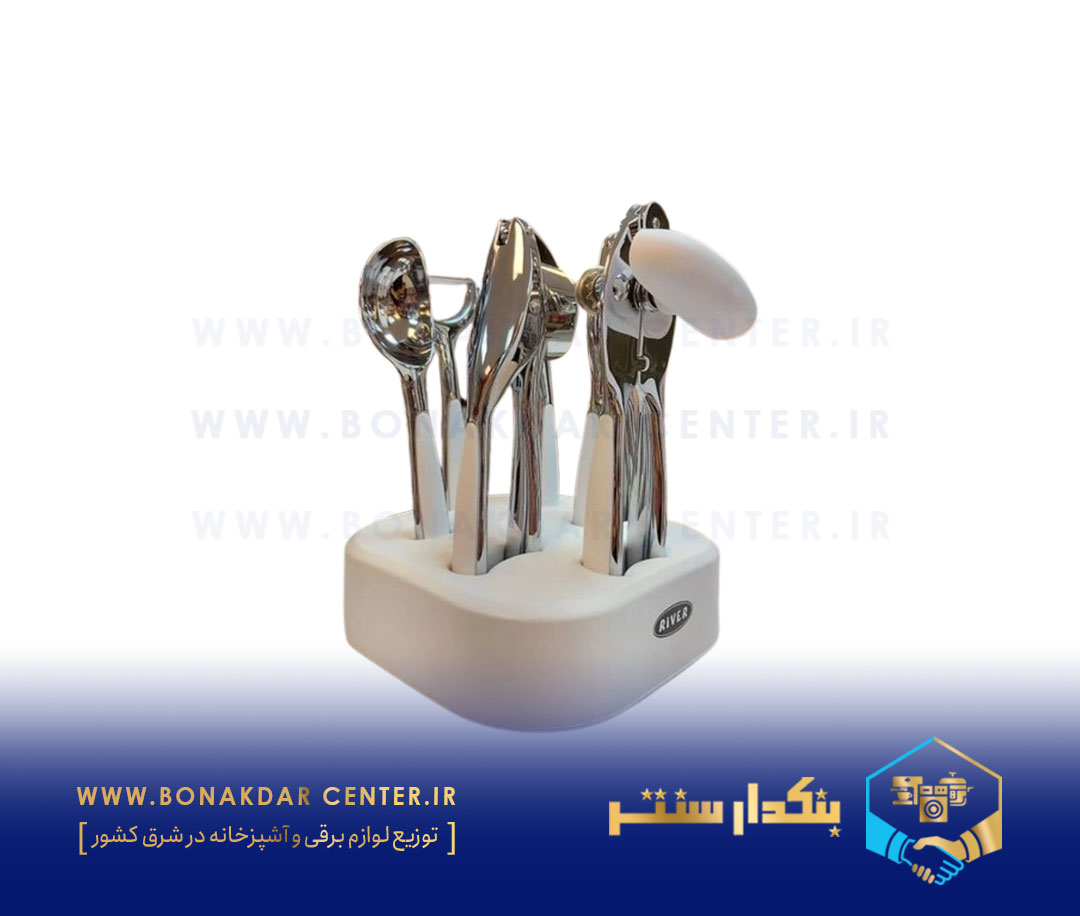 ست ابزار 7پارچه آبکاری پایه سفید ریور مدل 8501