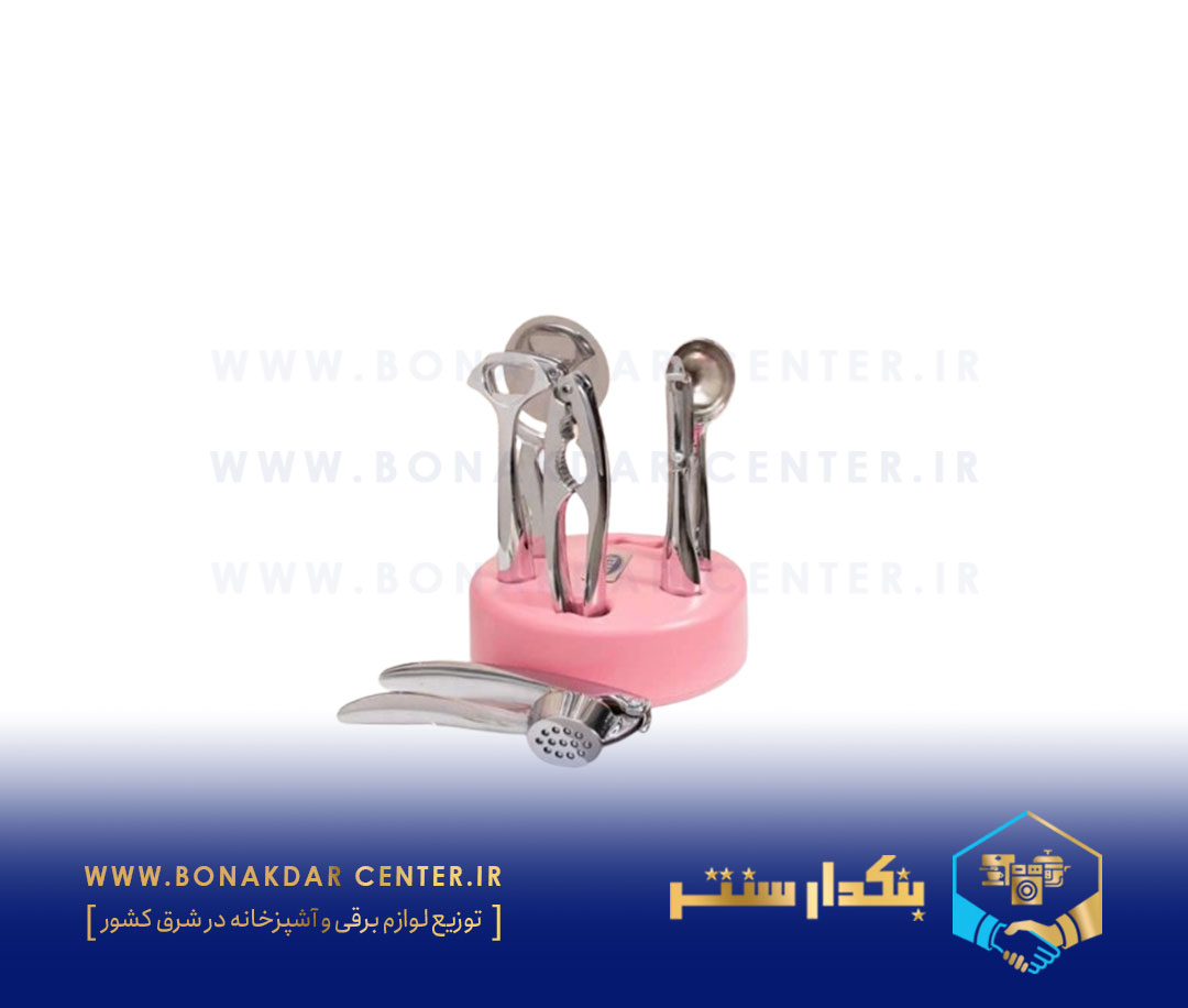 ست ابزار 7پارچه آبکاری پایه صورتی ریور مدل 8500