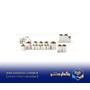 سرویس آشپزخانه 17 پارچه کنیک سفید درب طلا کد 5246G