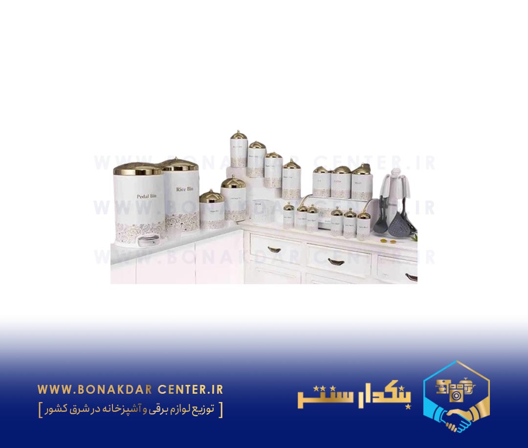 سرویس آشپزخانه 26 پارچه Paradise سفید درب طلا کد 5229