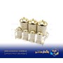 سرویس ادویه پاسماوری 8 پارچه کرم درب طلا استند طلا کد 5232