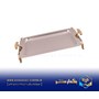 سینی مستطیل بزرگ دسته طلایی نگینی پایه‌دار ریور مدل BG1126