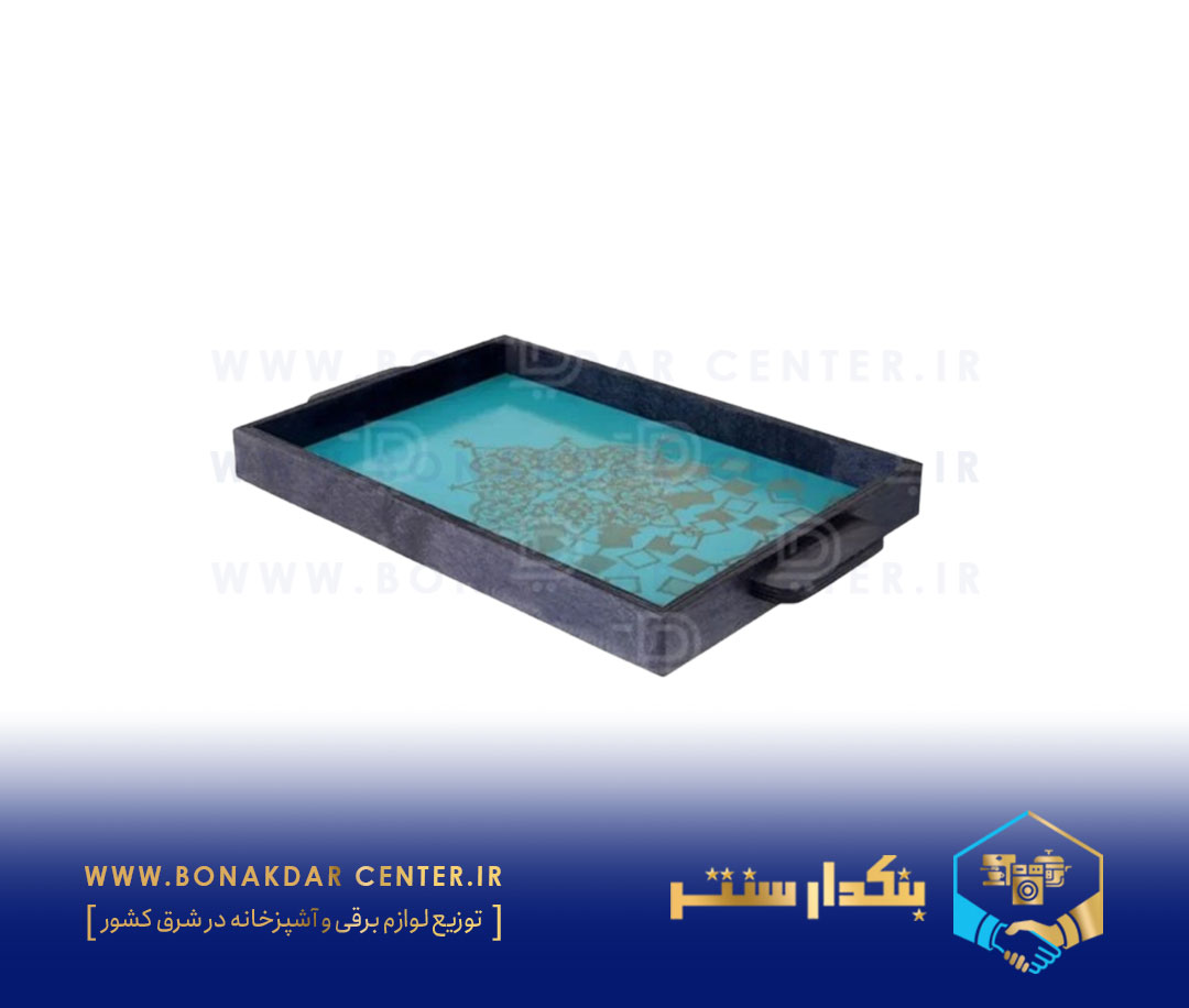 سینی چوبی ترنج کد A رنگ میکس ریور مدل 2326