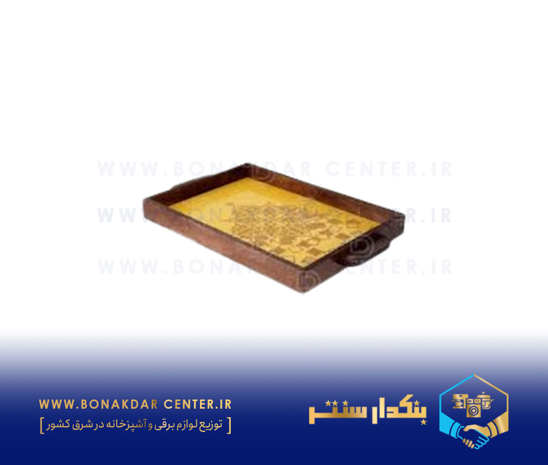سینی چوبی ترنج کد A رنگ میکس ریور مدل 2326