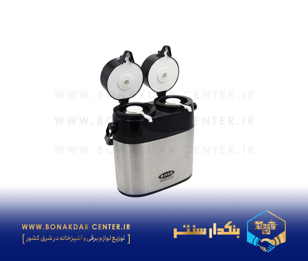 فلاسک دو قلو 2 لیتر استیل ریور مدل 8604