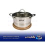 قابلمه تک استیل سایز 16 نیمه مات خط دار ریور مدل 3860L