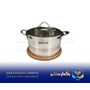 قابلمه تک استیل سایز 22 نیمه مات خط دار ریور مدل 3863L