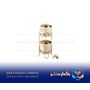 پک سیب زمینی و پیاز دو طبقه طرح دار کرم درب طلا کد 5244