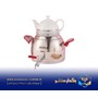 کتری قوری استیل شیردار 5لیتر دسته قرمز مات بالا ریور مدل 3882