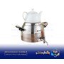 کتری قوری استیل شیردار 5لیتر دسته مشکی مات ریور مدل 3873