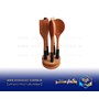 کفگیر ملاقه دسته سیلیکونی استنددار مشکی ریور مدل 8490