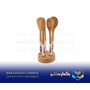 کفگیر و ملاقه دسته چینی رز قرمز ریور مدل 8435